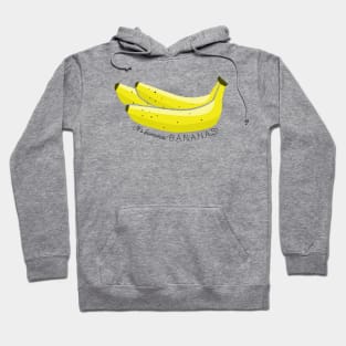 Banana Bonanza: Playful Bunch Illustration - It's Bananas! Hoodie